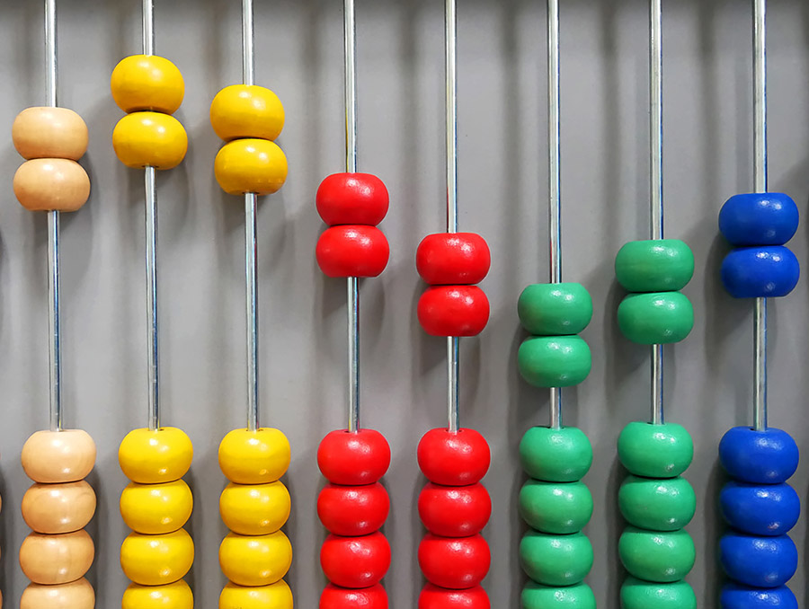 Multicolored abacus