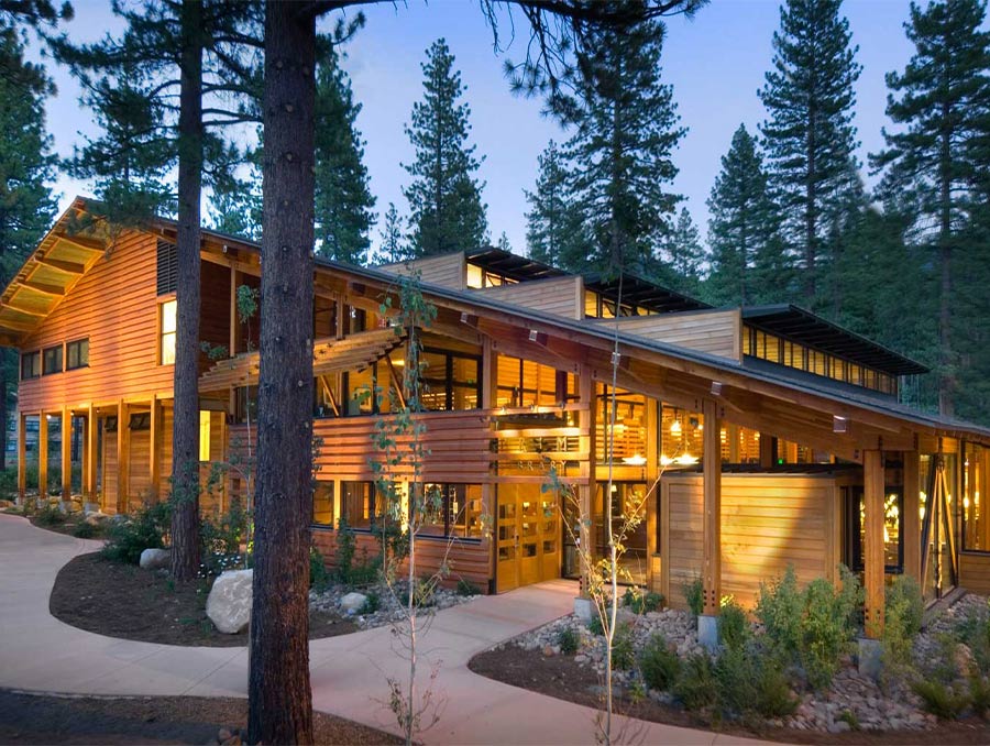 The Prim Library located in the Sierra Nevada University campus