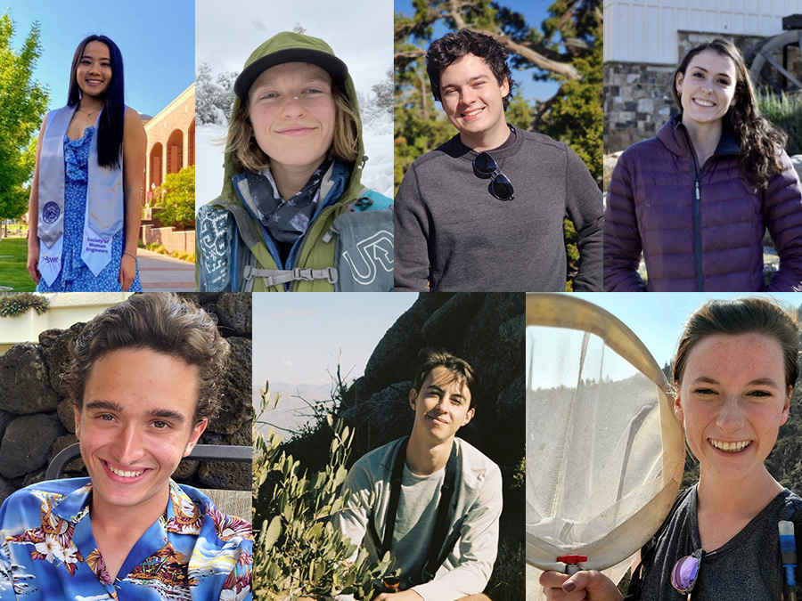 A collage of individual photos of the 2022 NSF Graduate Research Fellows attending University of Nevada, Reno