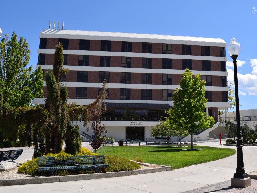 View of the Ansari Business building from the north