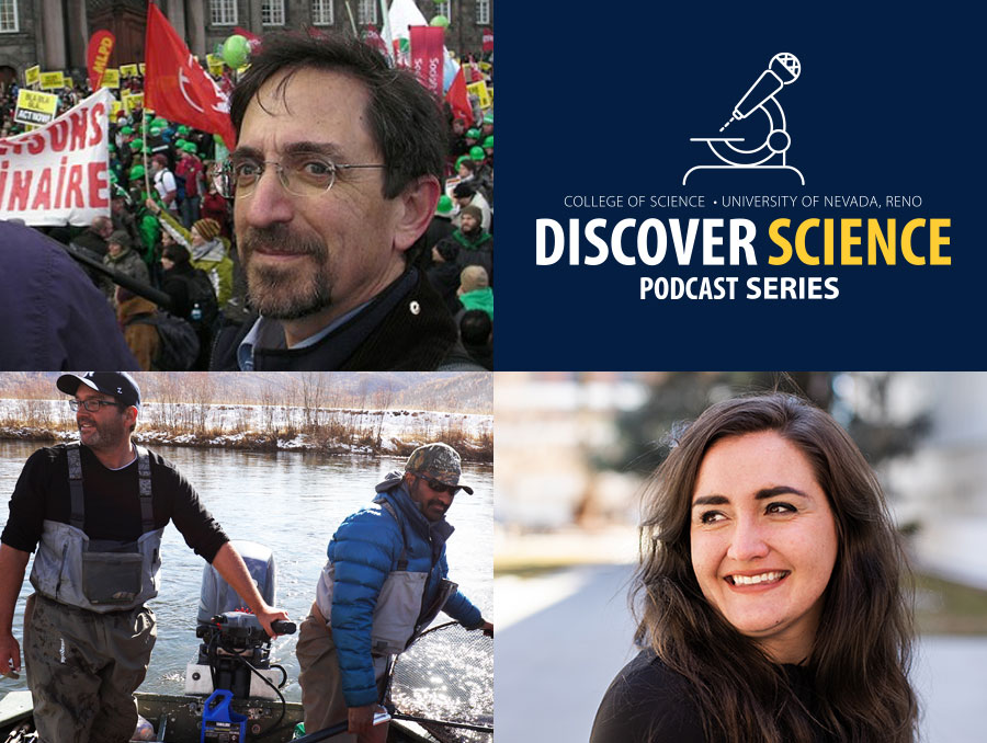 Discover Science compilation image of hosts and Andrew Revkin