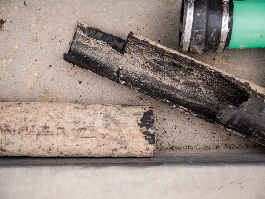 Old sewer pipes