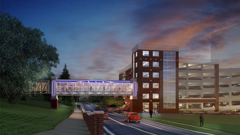Rendering of the new Gateway Parking Complex