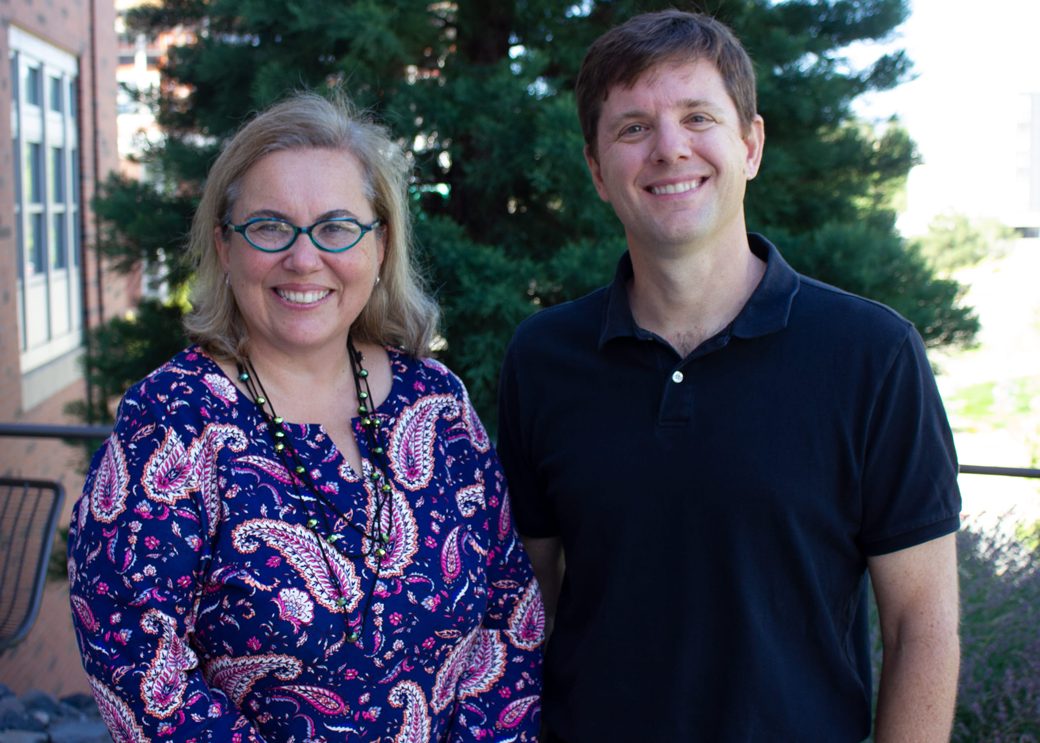 Dean Muge Akpinar-Elci (left) and Professor Matthew Strickland (right)