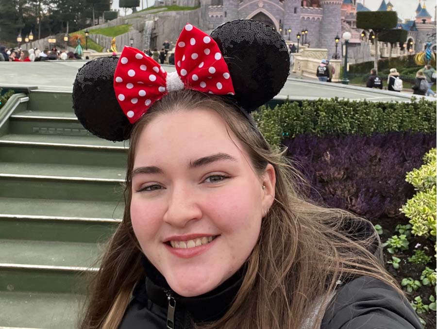 Kirsten Schneider at Disneyland