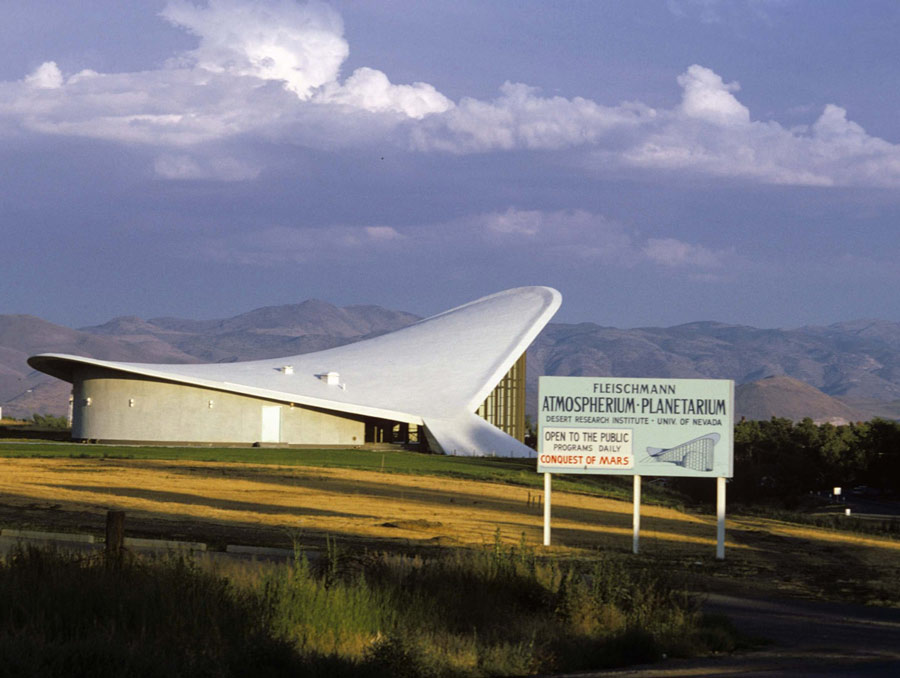 The Fleischmann Planetarium about a year after it was built.