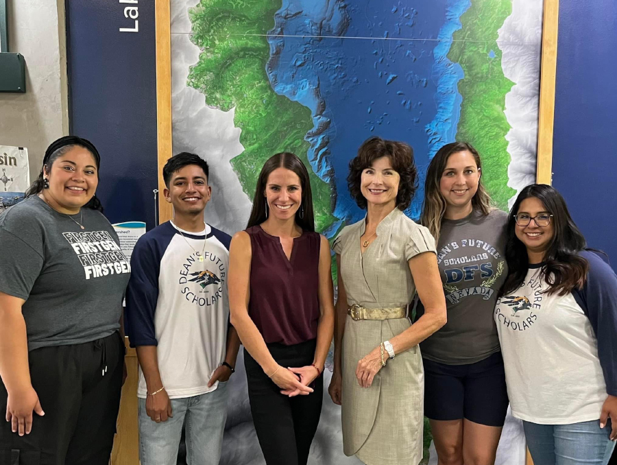 Nevada First-Gen Network staff with Senator Heidi Seevers Gansert