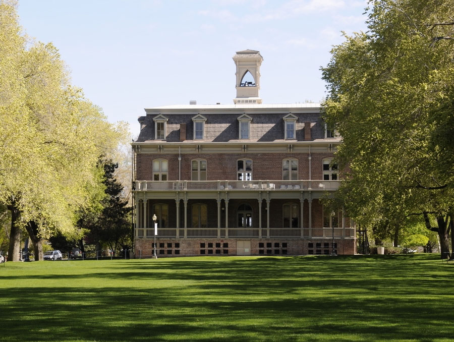 The University's quad with Morrill Hall in the background