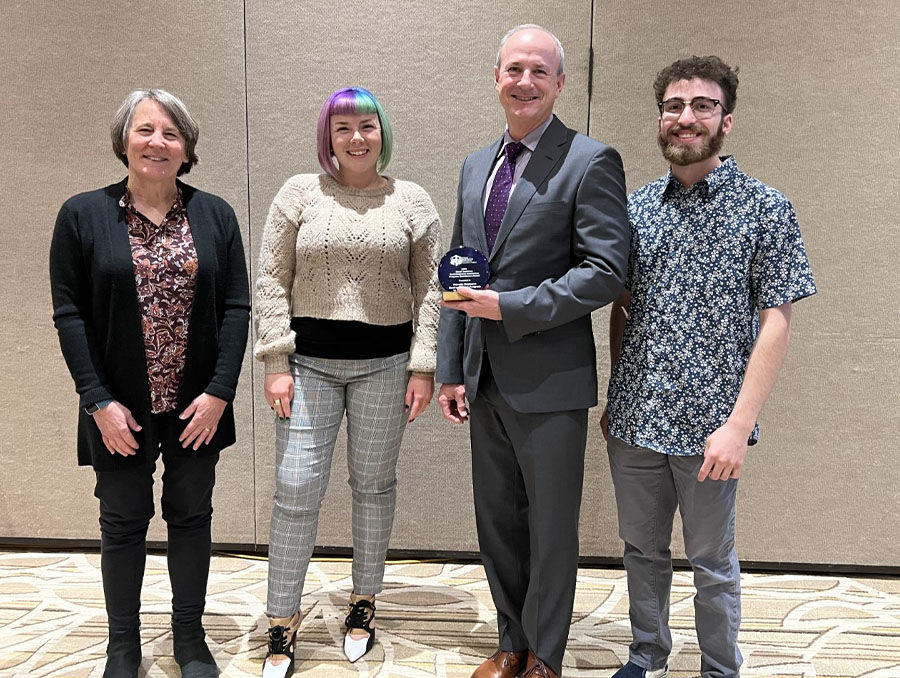 The Nevada BEP team holding their award