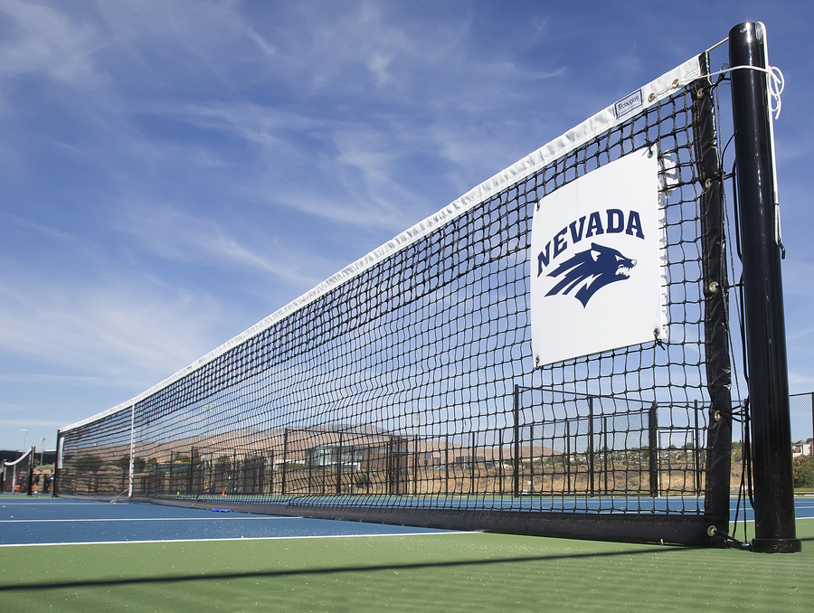 Tennis net at McArthur Tennis Court, home of Nevada Tennis 