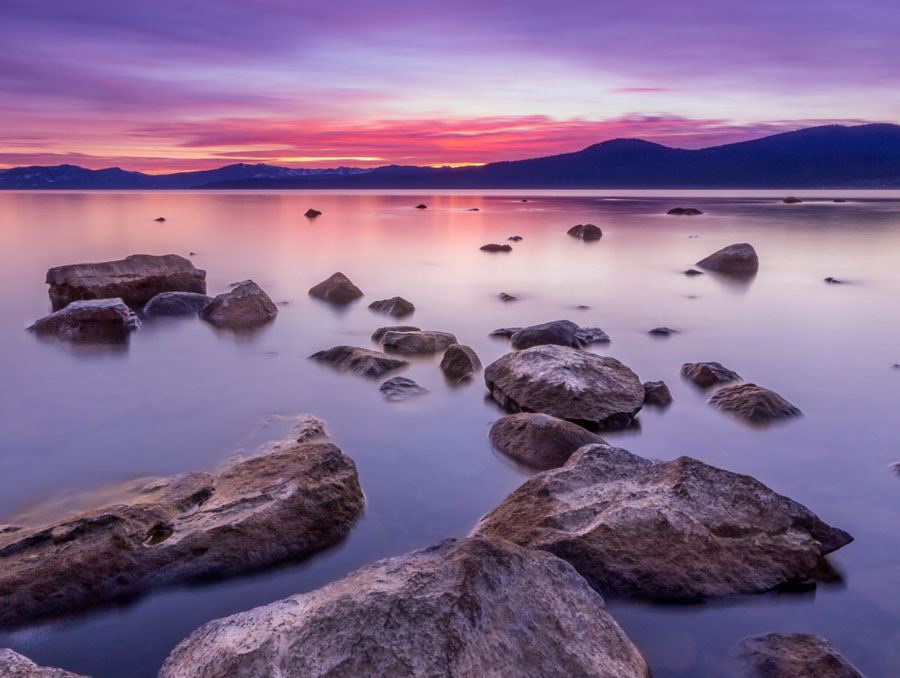 Lake Tahoe at sunset