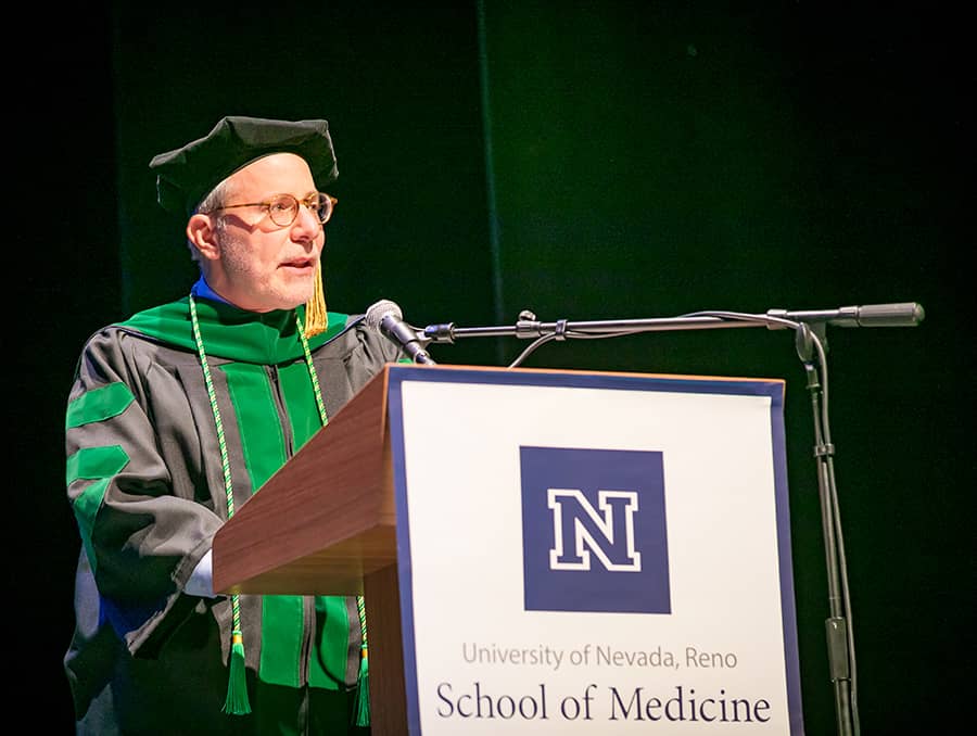 UNR Med Commencement 2023 Dean Hauptman