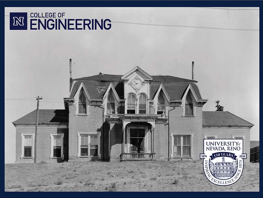 Black-and-white picture from 1874 of the University campus in Elko