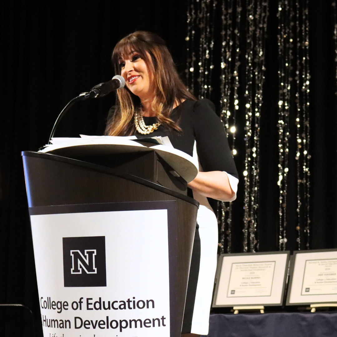 Kristen Remington at podium