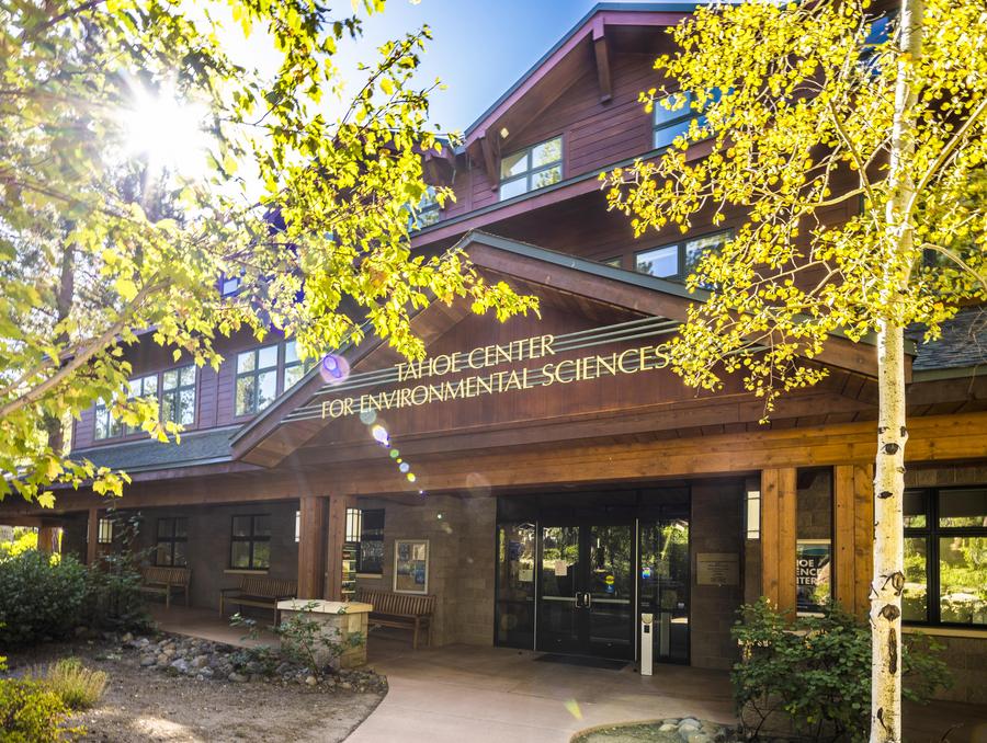 An outdoor shot of the Tahoe Center for Environmental Sciences building.