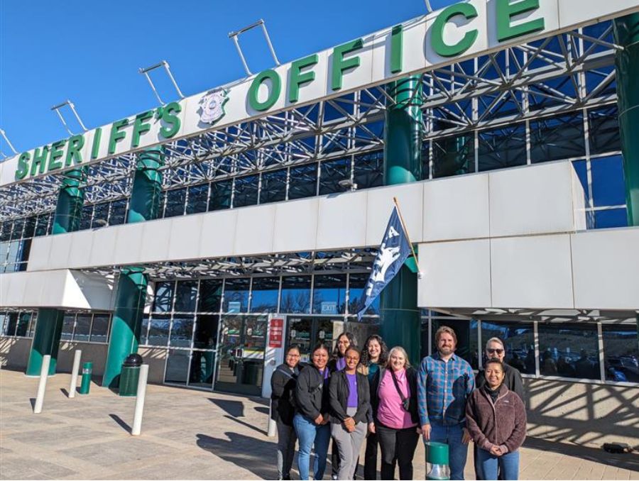 Home Visiting team in front of Washoe County Sheriff’s Office Jail