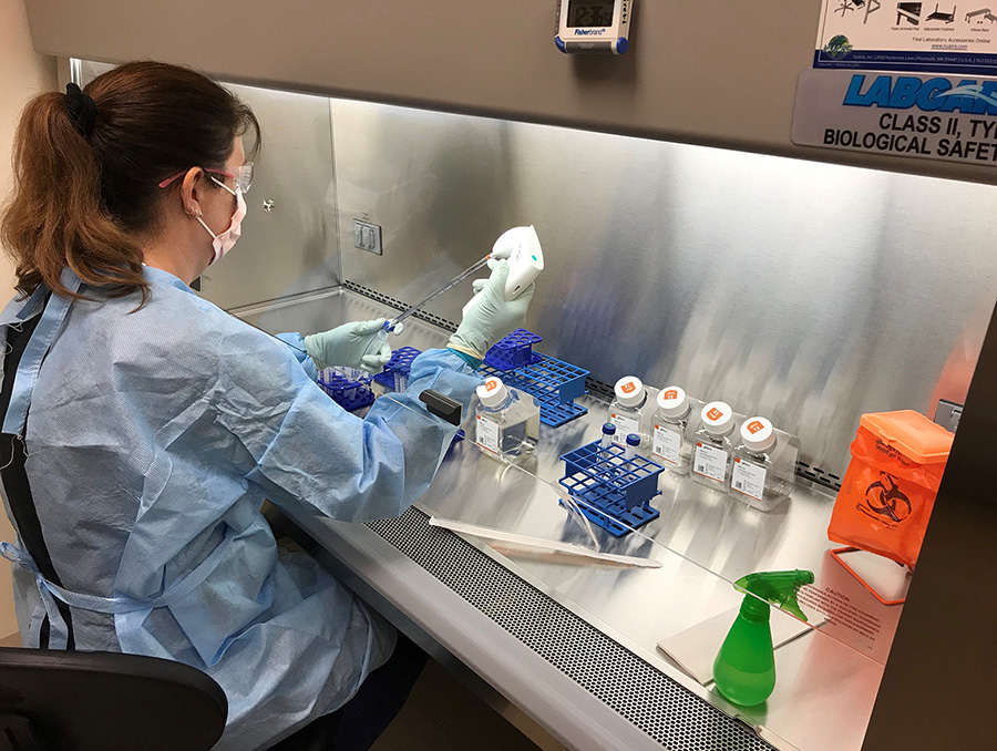 A research laboratory at the University of Nevada, Reno School of Medicine.