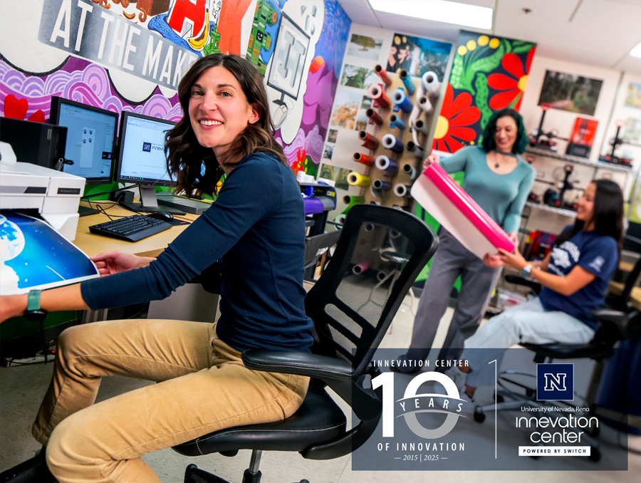 The main room of the Makerspace at the UNR Innevation Center.