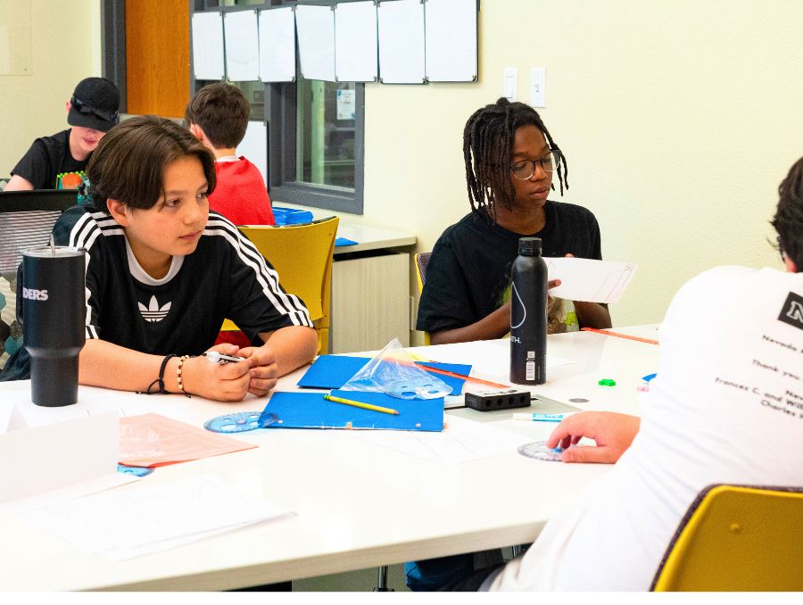 Students in a classroom.