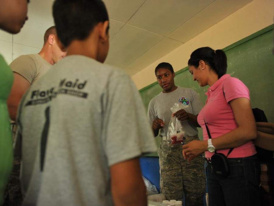 Melanie Muldrow at a medical readiness exercise.