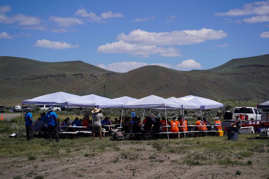 Leaders gathered at Summit Lake to sign a memorandum of understanding.