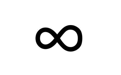 Infinity symbol.