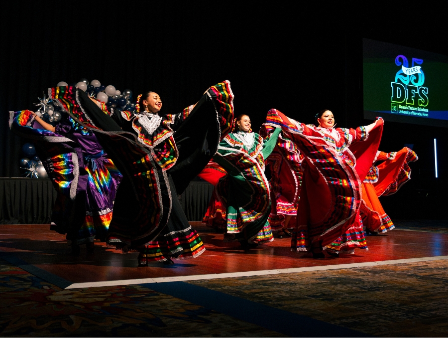 Cultural dancing at the celebration.