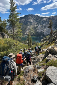 ODAL students hiking in Lake Tahoe.