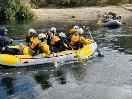 ODAL students river rafting.