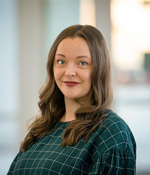 A portrait of Karen Hannigan.