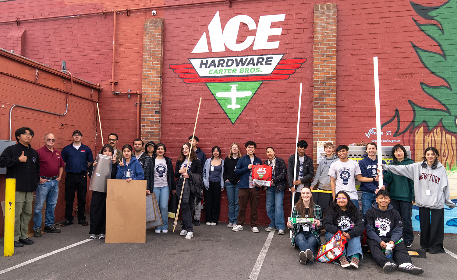 Makerthon 6 teams shop at Ace Hardware in downtown Reno.
