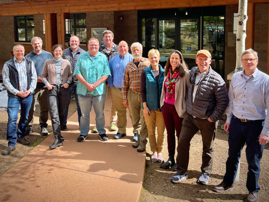 Twelve people gathered on campus at the University of Nevada, Reno at Lake Tahoe campus.
