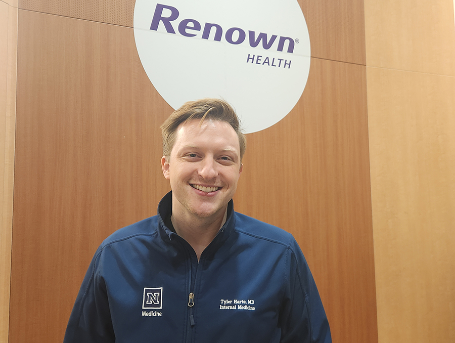 Tyler Harte, M.D., an internal medicine resident at UNR Med.