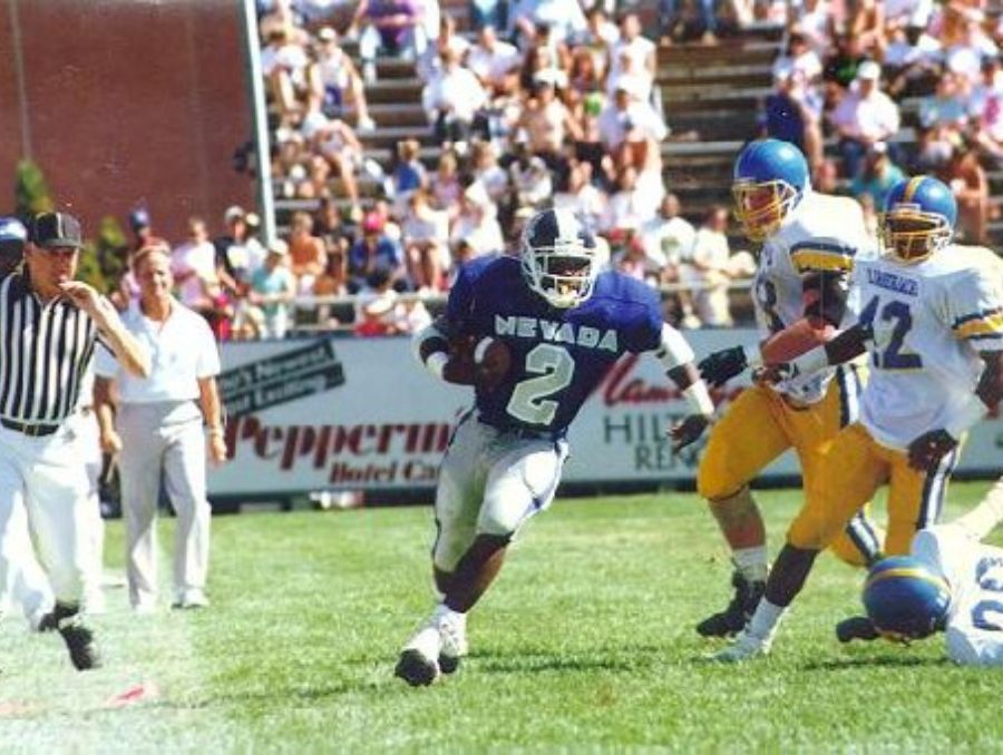 Jason Frierson playing Nevada football.