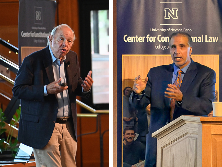 The Center for Constitutional Law speakers at an event.