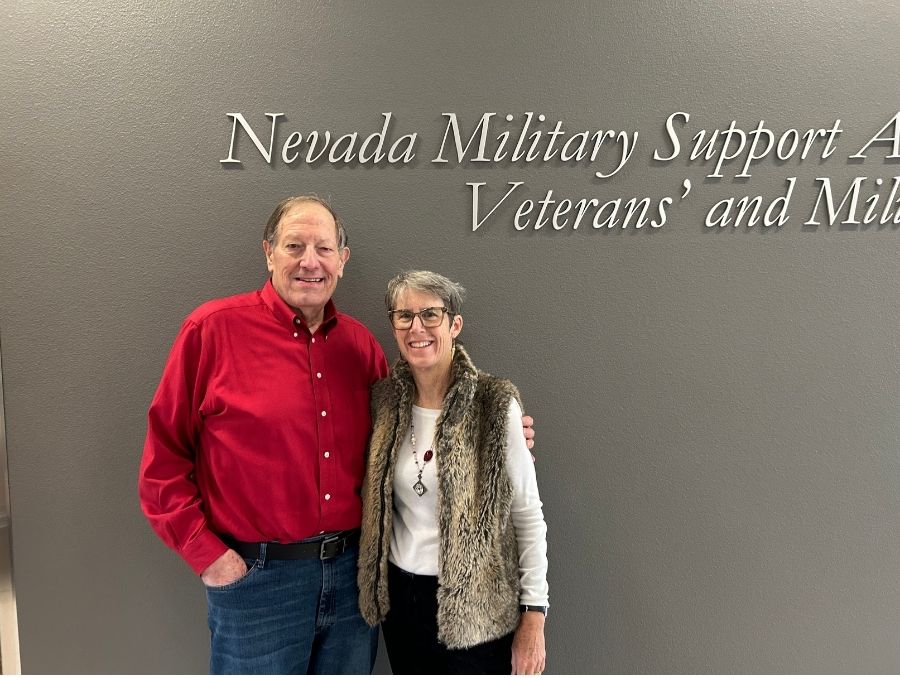 Ron and Grace Nichols at a Nevada Military Support Alliance event.