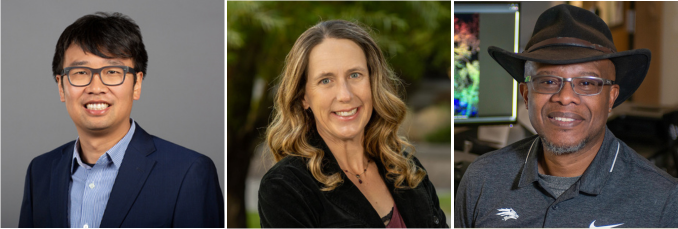 Won Yim, Tracy Shane and Robert Washington-Allen headshots.