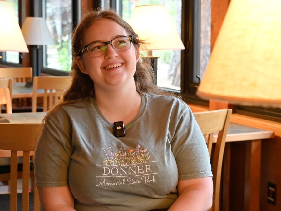 Profile photo of Sedona Zander on Lake Tahoe campus. 