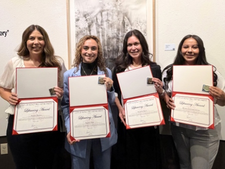 CASAT team members with your life-saving award certificates.