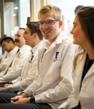 Medical students participating at the Anatomical Donation Program memorial service.
