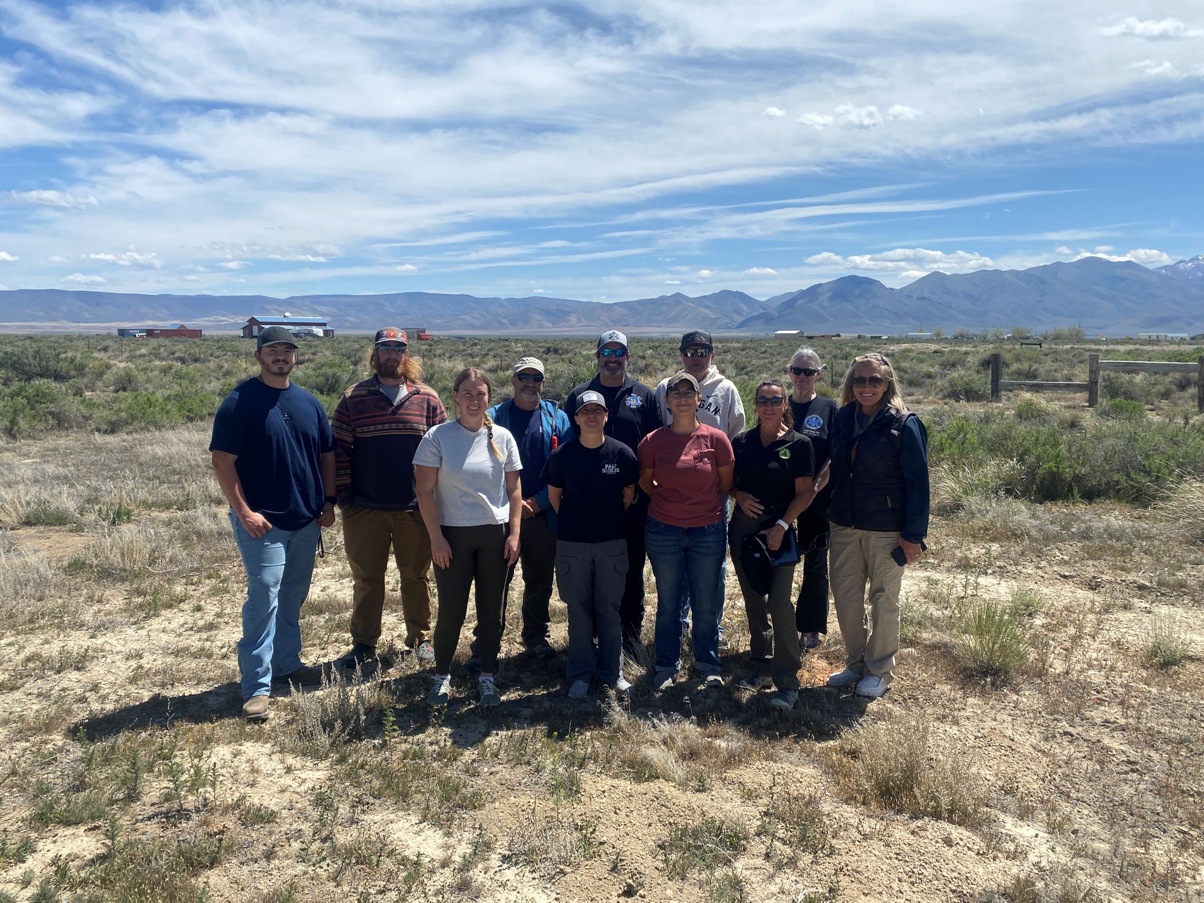 A group photo of volunteers.