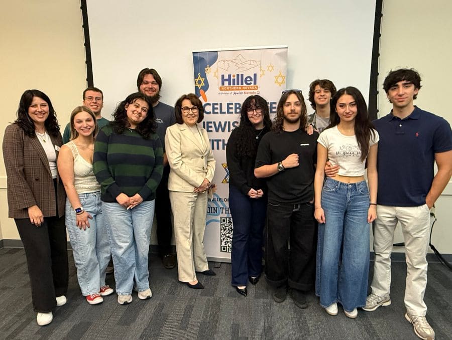 Students meet with Nevada Senator Jacky Rosen during her visit to campus May 6, 2026.