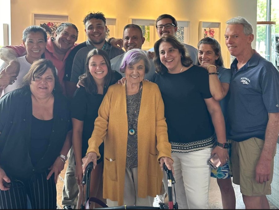 Rosalie Marinelli at her birthday with family and friends.
