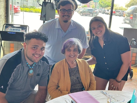 Rosalie Marinelli with her grandchildren.