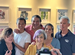 Rosalie Marinelli with friends at her 90th Birthday party.