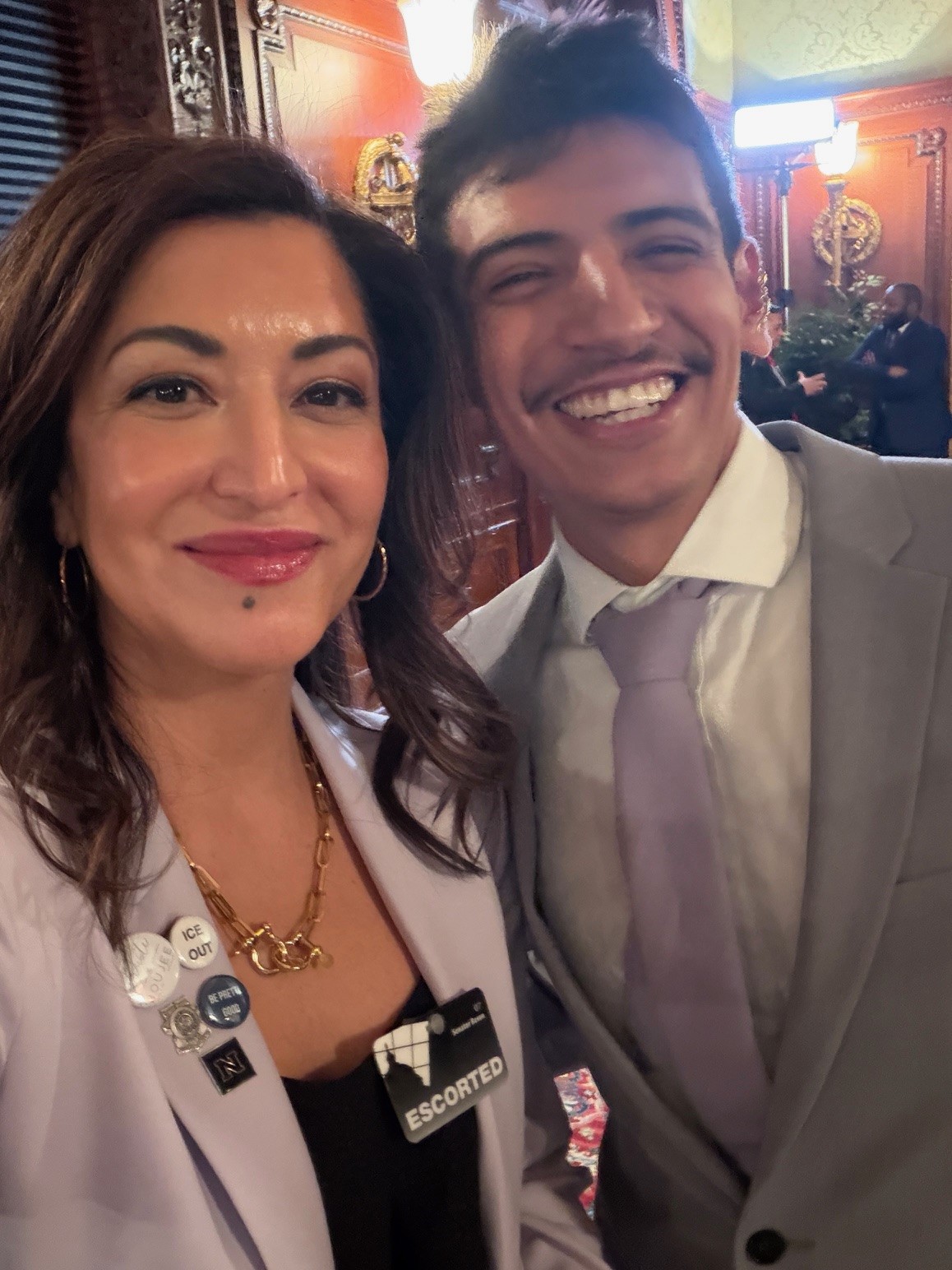 Vania Carter-Strauss with George Retes, Jr.