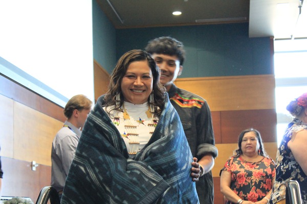 Misty Youngbear during the Indigenous Affinity Celebration.