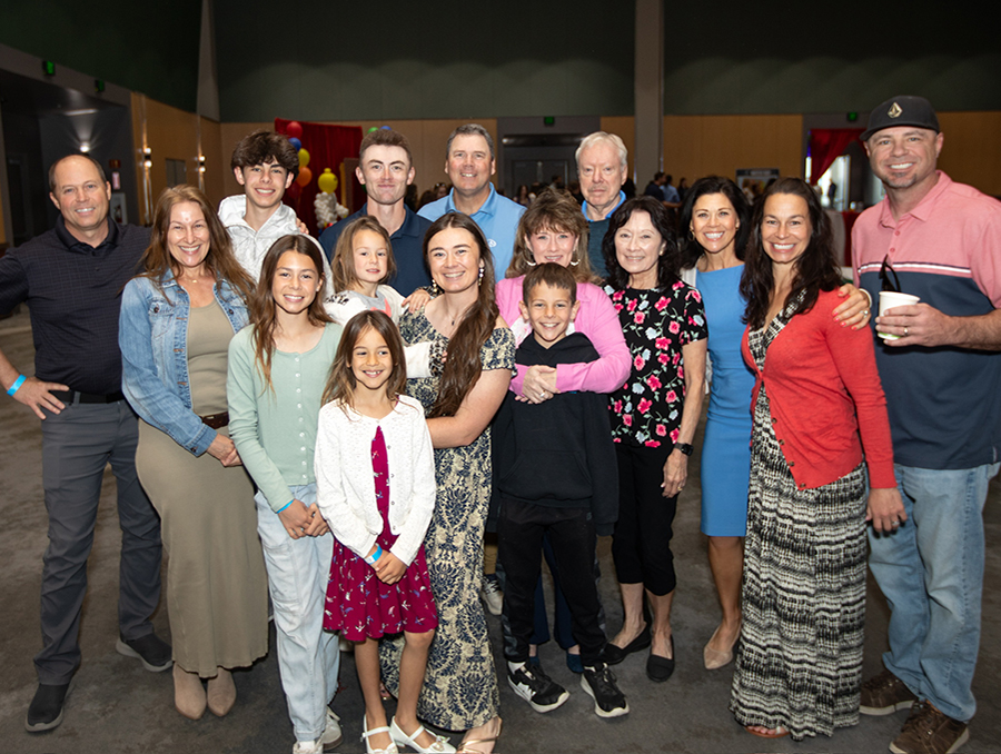 Bailey Ivory with her family members at Match Day in March 2026.