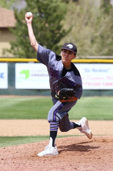 Zack Buck pitching.