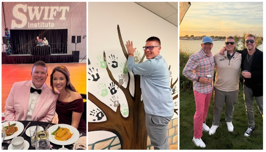 Jake Hargis attends different social events for Swift Institute.